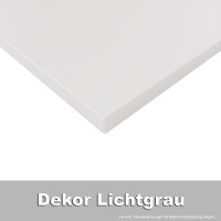 BISLEY Tischplatte 1600 x 600 x 25 mm, 007 lichtgrau