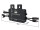 Balkonkraftwerk 800 Watt Komplettset Mikrowechselrichter + 2x Solarpanel JA SOLAR 450 Watt, bifazial, Full Black 0% MwSt