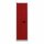Bisley Flügeltürenschrank Universal, 4 Fachböden, 5 OH, B 600 mm, Farbe Korpus lichtgrau, Türen kardinalrot
