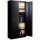 Bisley Flügeltürenschrank Universal, 4 Fachböden, 5 OH, Farbe schwarz