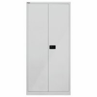 Bisley Flügeltürenschrank Universal, 4 Fachböden, 5 OH, Farbe lichtgrau