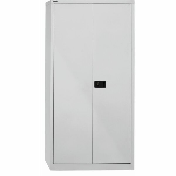 Bisley Flügeltürenschrank Universal, 4 Fachböden, 5 OH, Farbe verkehrsweiß