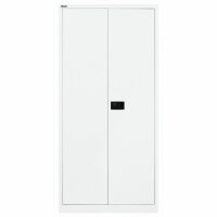 Bisley Flügeltürenschrank Universal, 4 Fachböden, 5 OH, Farbe verkehrsweiß