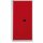 Bisley Flügeltürenschrank Universal, 4 Fachböden, 5 OH, Farbe Korpus lichtgrau, Türen kardinalrot