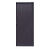 Bisley Rollladenschrank EuroTambour, 4 Fachböden, 5 OH, B 800 mm, Farbe Korpus schwarz, Rollladen schwarz