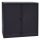 Bisley Rollladenschrank EuroTambour, 2 Fachböden, 2,5 OH, B 1000 mm, Farbe Korpus schwarz, Rollladen schwarz
