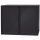 Bisley Rollladenschrank EuroTambour, 2 Fachböden, 2,5 OH, B 1200 mm, Farbe Korpus schwarz, Rollladen schwarz