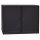 Bisley Rollladenschrank EuroTambour, 2 Fachböden, 2,5 OH, B 1200 mm, Farbe Korpus schwarz, Rollladen schwarz