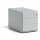 Rollcontainer Note™ mit Griffleiste, 3 Universalschubladen, Farbe lichtgrau