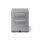 Rollcontainer Note™ mit Griff, 1 Universalschublade, 1 HR-Schublade, Farbe silber