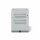 Rollcontainer Note™ mit Griff, 1 Universalschublade, 1 HR-Schublade, Farbe lichtgrau