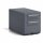 Rollcontainer Note™ mit Griff, 1 Universalschublade, 1 HR-Schublade, Farbe anthrazitgrau
