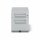 Rollcontainer Note™ mit Griff, 1 Universalschublade, 1 HR-Schublade, Farbe lichtgrau