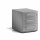 Rollcontainer Note™ mit Griff, 3 Universalschubladen, Farbe silber