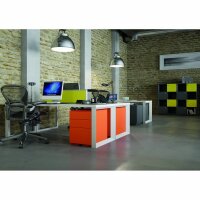 Rollcontainer Note™ mit Griff, 3 Universalschubladen, Farbe anthrazitgrau