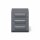 Rollcontainer Note™ mit Griff, 3 Universalschubladen, Farbe anthrazitgrau