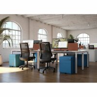 Rollcontainer Note™ mit Griff, 3 Universalschubladen, Farbe anthrazitgrau
