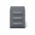 Rollcontainer Note™ mit Griff, 3 Universalschubladen, Farbe anthrazitgrau