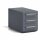 Rollcontainer Note™ mit Griff, 3 Universalschubladen, Farbe anthrazitgrau