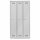 Bisley MonoBloc™ Garderobenschrank, 3 Abteile, je 1 Fach, Farbe lichtgrau