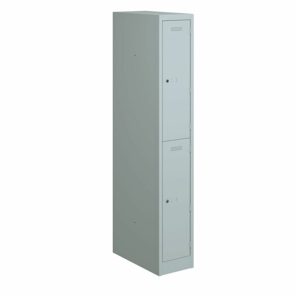 Primary Locker, 2 Abteile, je 1 Fach, Farbe lichtgrau
