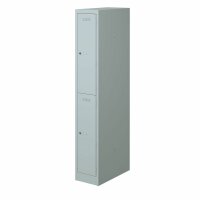 Primary Locker, 2 Abteile, je 1 Fach, Farbe lichtgrau