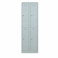 Primary Locker, 4 Abteile, je 1 Fach, Farbe lichtgrau