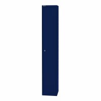 Bisley Garderobenschrank Office, 1 Abteil, 1 Fach, T 305 mm, Farbe oxfordblau