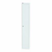 Bisley Garderobenschrank Office, 1 Abteil, 1 Fach, T 305 mm, Farbe verkehrsweiß