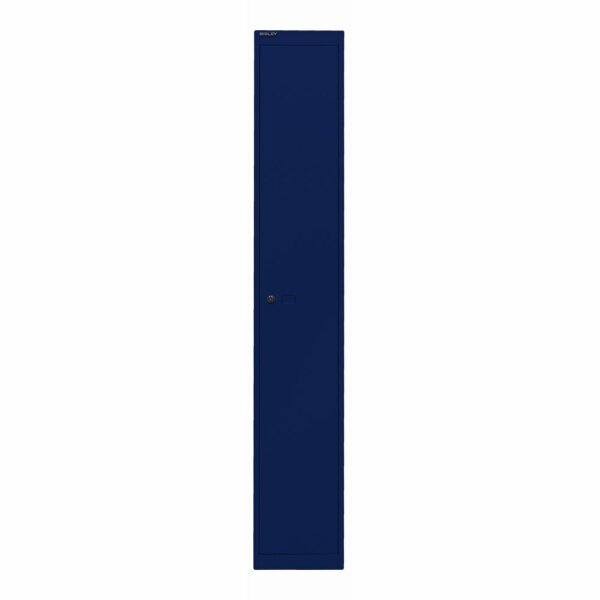 Bisley Garderobenschrank Office, 1 Abteil, 1 Fach, T 457 mm, Farbe oxfordblau