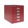 Bisley MultiDrawer™, 12er Serie, 5 Schubladen à H 51 mm, DIN A4, Farbe: kardinalrot