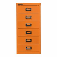 Bisley MultiDrawer™, 29er Serie, DIN A4, 6 Schubladen, Farbe orange