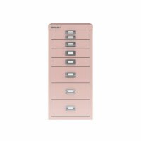 Bisley MultiDrawer™, 29er Serie, DIN A4, 8 Schubladen, Farbe pastellpink