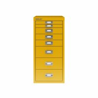 Bisley MultiDrawer™, 29er Serie, DIN A4, 8 Schubladen, Farbe sunflower