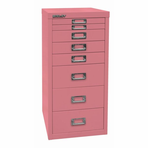 Bisley MultiDrawer™, 29er Serie, DIN A4, 8 Schubladen, Farbe pink