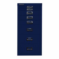 Bisley MultiDrawer™, 29er Serie, DIN A4, 8 Schubladen, Farbe oxfordblau