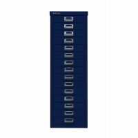 Bisley MultiDrawer™, 39er Serie, DIN A4, 15 Schubladen, Farbe oxfordblau