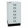 Bisley MultiDrawer™, 29er Serie mit Sockel, DIN A3, 6 Schubladen, Farbe lichtgrau