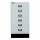 Bisley MultiDrawer™, 29er Serie mit Sockel, DIN A3, 6 Schubladen, Farbe lichtgrau