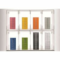 Bisley MultiDrawer™, 39er Serie mit Sockel, DIN A3, 9 Schubladen, Farbe oxfordblau