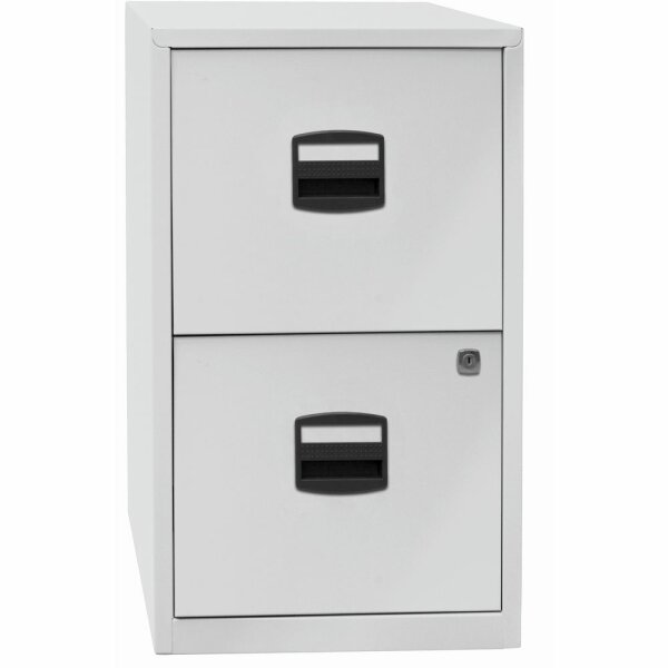 Hängeregistraturschrank PFA, 2 HR-Schubladen, Farbe lichtgrau