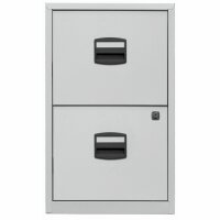 Hängeregistraturschrank PFA, 2 HR-Schubladen, Farbe lichtgrau