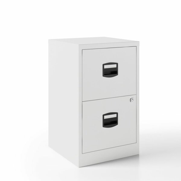Hängeregistraturschrank PFA, 2 HR-Schubladen, Farbe verkehrsweiß