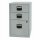 Beistellschrank PFA, 2 Universalschubladen, 1 HR-Schublade, Farbe silber
