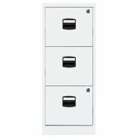 Hängeregistraturschrank PFA, 3 HR-Schubladen, Farbe verkehrsweiß