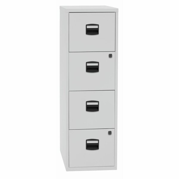 Hängeregistraturschrank PFA, 4 HR-Schubladen, Farbe lichtgrau