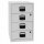 Beistellschrank PFA, 4 Universalschubladen, Farbe lichtgrau