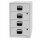 Beistellschrank PFA, 4 Universalschubladen, Farbe lichtgrau