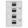 Beistellschrank PFA, 4 Universalschubladen, Farbe lichtgrau