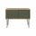 MultiRange Sideboard, Nussbaum, Schiebetüren aus Stahl, 4 Stahlfüße, Maße: H 752 x B 1000 x T 450 mm, Farbe: nussbaum/olivgrün
